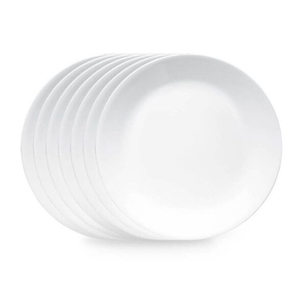 Corelle - 10.3" 6pk Glass Dinner Plates White White - Picture 5 of 5